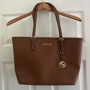 Michael Kors brown tote bag